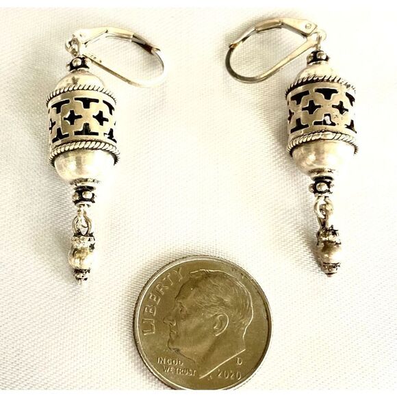 Sterling Silver Dangle Earrings-SOLD!! - Picture 7 of 7